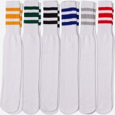 19 inch White tube socks with old s..
